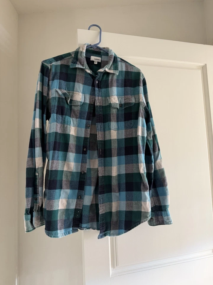 3 (three) Sonoma Small Men’s Button Up Flannel Shirts - Image 2 of 4