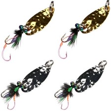 Metal Spinner Jig Spoon Lure Set 1.8g-5.3g Trout Perch Salmon Fishing Bait!