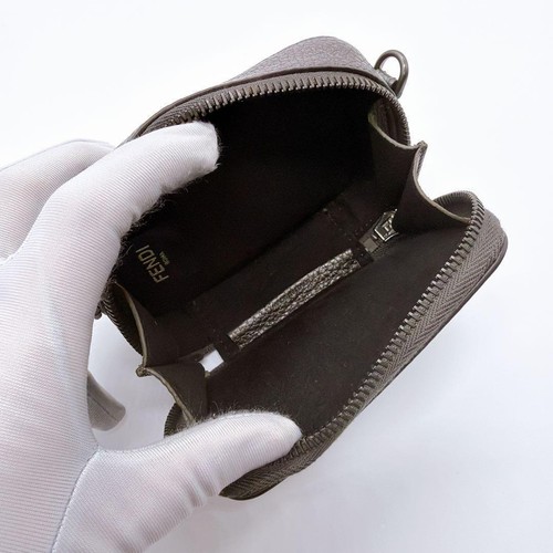 Fendi Leather Shoulder Bag 7M0344 Black Used - 第 6/10 張圖片