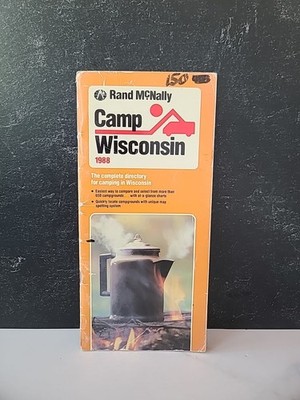 Rand McNally Camp Wisconsin 1988 Complete Directory For Camping In Wisconsin