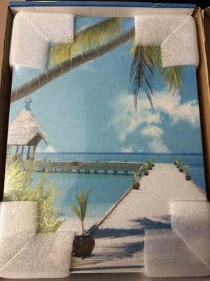 Art Peazy 8 Acoustic Panels 48 x32  Soundproof Wall Decorative Beach Scene