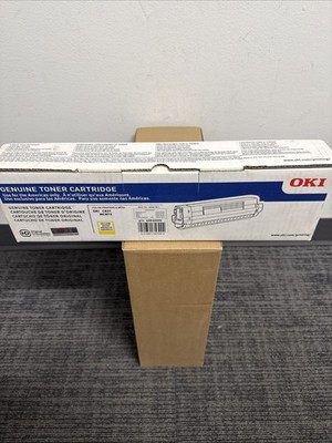 Genuine OEM Okidata (OKI) Yellow Toner for C831 or MC873 | Part No. 44844509 NEW