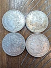 Lot of 4  $1 Morgan Silver Dollars 90% Silver Gorgeous