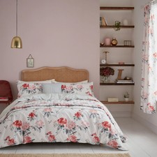 Image of Sanderson Rhodera DOUBLE Duvet Cover Set Grey pink