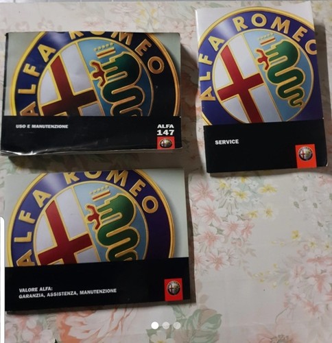 LIBRETTO USO E MANUTENZIONE LUM ORIGINALE ALFA ROMEO 147 2005 2010+ MODELLI DISP - Foto 1 di 3