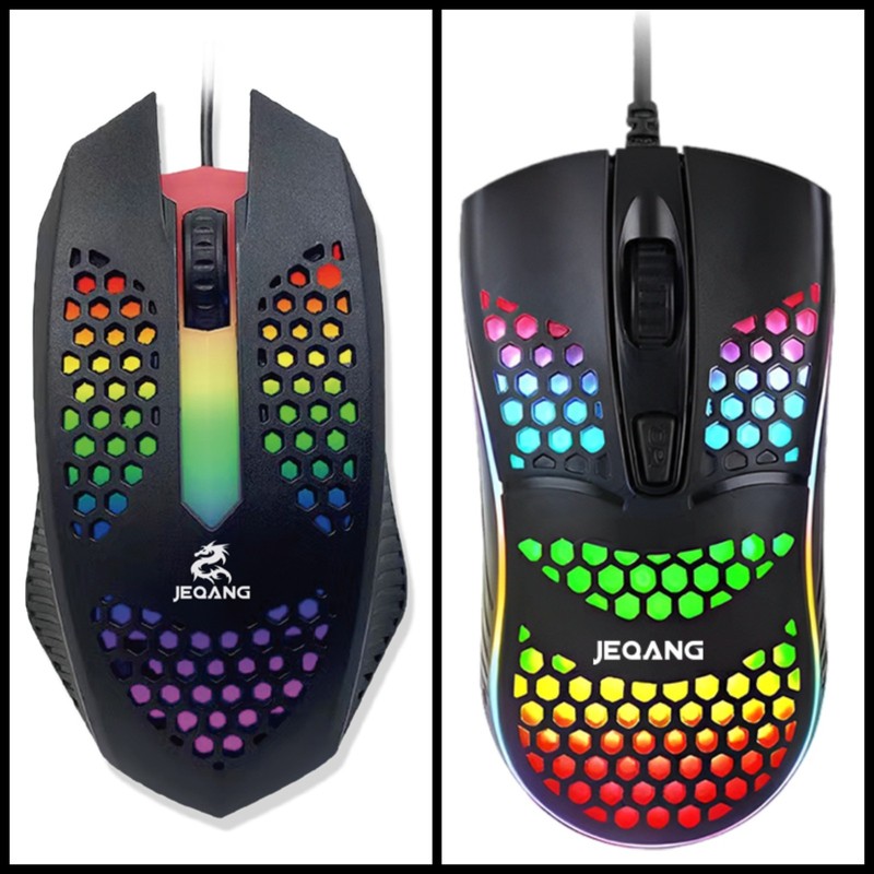 Wired Gaming Mouse with Honeycomb Shell Lightweight Gaming Mouse Computer Mouse