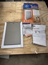 PetSafe Medium Aluminum Pet Door PPA00-10860 1-40 lbs Used