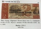 1860 Belfast, ME The Belfast Bank $2 Rare Spurious Note- PMG Choice Fine 15