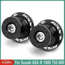 For Suzuki GSX-R 1000 750 600 Wingarm Spool Sliders Stand M8 Screws Black New