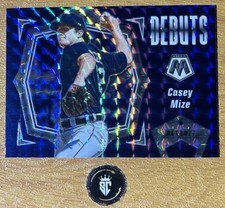 Casey Mize 2021 Panini Mosaic Baseball Debuts Blue Mosaic Prizm #PD13