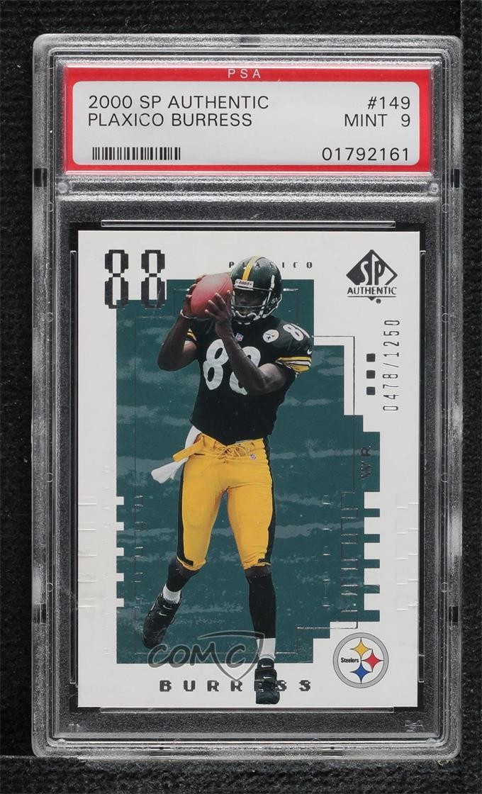 2000 SP Authentic 478/1250 Plaxico Burress #149 PSA 9 MINT 14ju