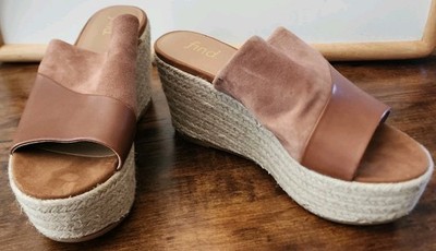 Find Brand Suede Platform Espadrilles Women's  7.5