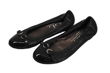 AGL Attilio Giusti Leombruni Ballet Flats Womens Size 6.5 Black Leather Shoes