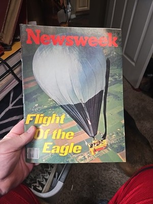 1978 Double Eagle II Ballonflug Zeitschriften Luftfahrt Heißluftballon Poster