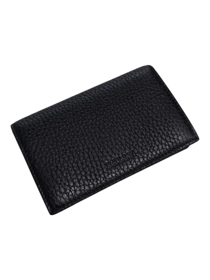 Bally Strenny 6207996 Men's Black Leather Bifold Wallet Business Card MSRP $280