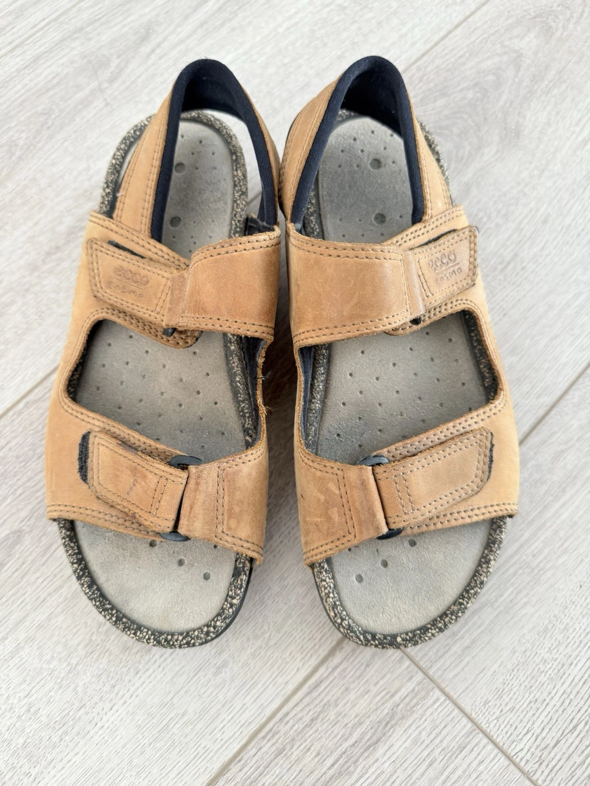 Sandali Ecco Cosmo Comfort Adventure taglia 39 donna 8 marrone USA 2 cinturini usati in ottime condizioni