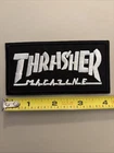 Thrasher Magazine (rectangle Embroidered Iron on patch) Skateboard / X Games
