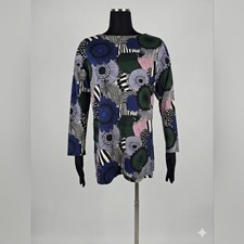 Uniqlo Multicolor Floral Long Sleeve Tunic
