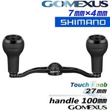 Mango eléctrico Shimano 7x4 todo negro para eje de carrete usado