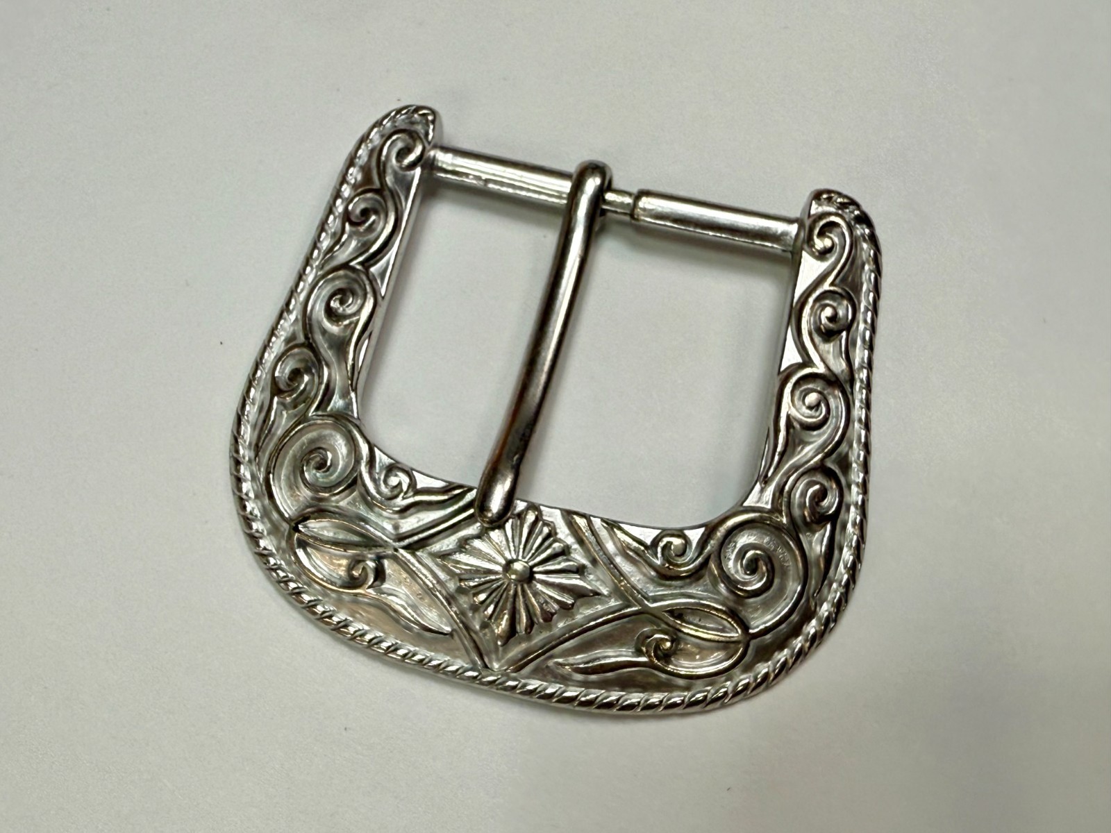 Ranger Style Vintage 1995 NOS Diamond Pattern Replacement B.A.S. Belt Buckle