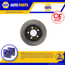 2x Coppia Dischi Freno Ventilati per SKODA SCALA NW1 1.0 Anteriore 2019 su 256mm Set NAPA