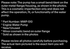 Engine Water Pump Melling MWP-510 thumbnail 2