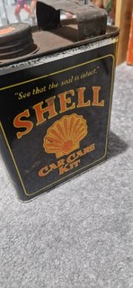 Vintage Shell Oil Can Small Size