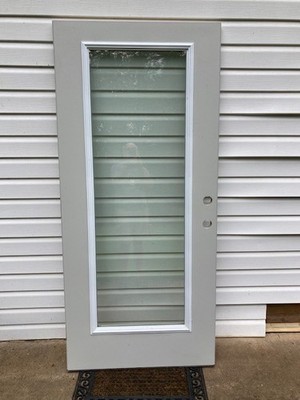 36'' x 80'' Insulated Steel Wood Edge Prehung Front Door. Local Pickup Only.