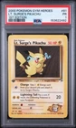 2000 POKEMON GYM HEROES 1ST EDITION #81 LT. SURGE'S PIKACHU PSA 1