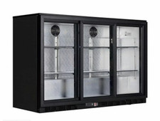 Contender RRG022 320L Commercial Hinged Triple Door Bottle Cooler C Rated Black
