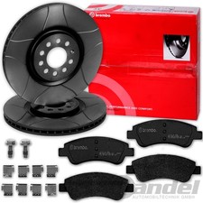 brembo GESCHLITZTE BREMSSCHEIBEN + BELÄGE VORNE für PEUGEOT 206 207 208 2008 307