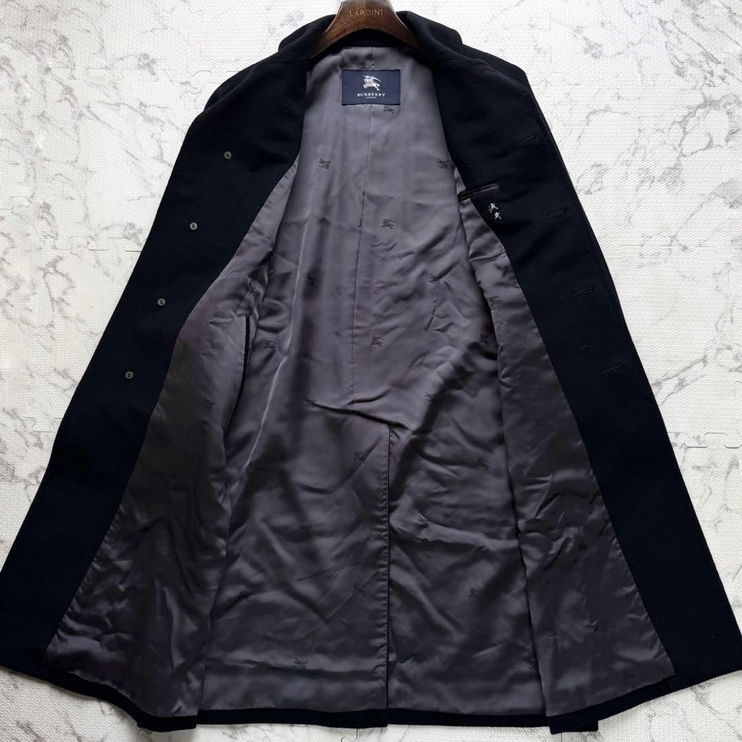 Burberry  Excellent Condition  London 100 Cashmere Shadow Horse Balmacaan Coat thumbnail 5