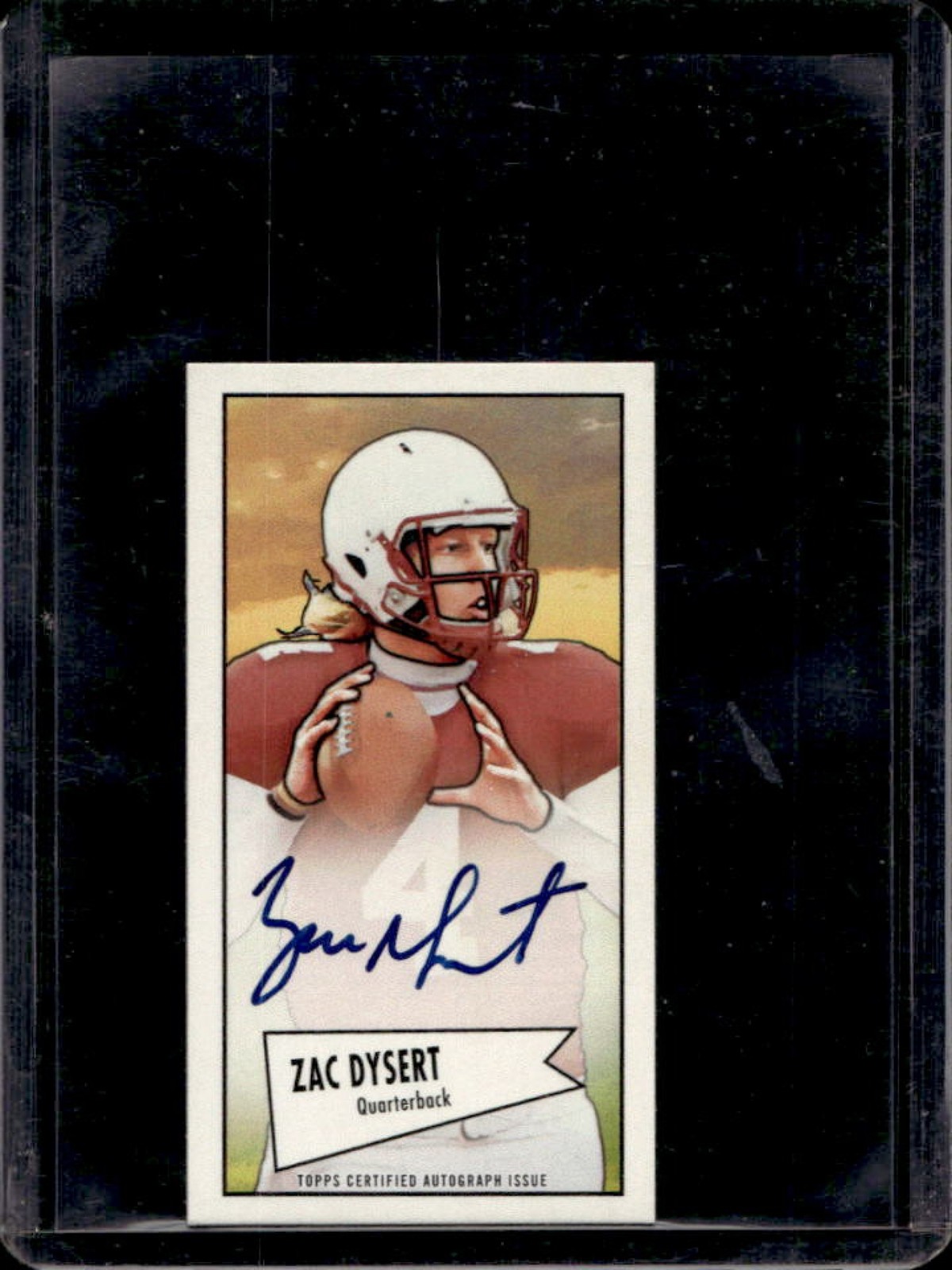 Zac Dysert Bowman 1952 Mini #52BZD Autograph