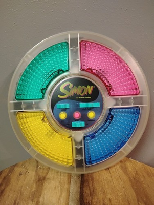 #ad Milton Bradley Simon Electronic Light Game 1978 Vintage Clear $30.00