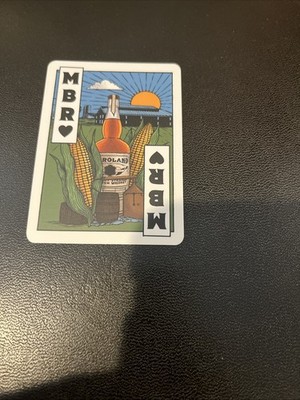 M B Roland Distillery Kentucky Straight Bourbon Whiskey Trail Playing Card