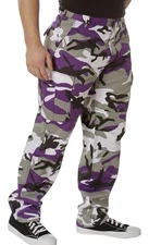 Rothco Tactical BDU Pants – Rugged Cargo Outdoor Hiking EDC Work Uniform Purple