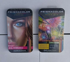 Prismacolor Premier & Technique Soft Core Colored Pencils 2x 24 Ct Sets
