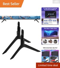 Screwless Plastic TV Stand Legs for Samsung Models UN50, UN55, UN58 - Black