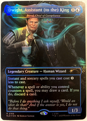 MTG Dwight, Assistant (to the) King (Foil) Secret Lair x The Office 2168 NM
