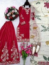 Salwar Kameez Indian Pakistani Wedding Party Wear Dress Bollywood Sharara Suit