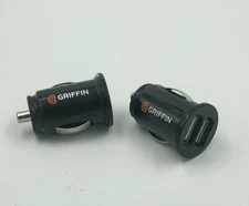 Griffin Dual Power Jolt Micro Universal 5V@1A USB Car Fast Charger - 2 Pack