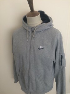 Nike com zíper com capuz moletom com capuz Moletom Top Tamanho Grande Cinza | eBay