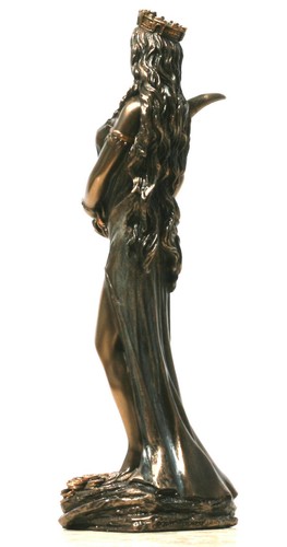 Goddess Fortune Tyche Luck Fortuna Statue Sculpture Figure Bronze Finish 27.95in - Picture 4 of 7