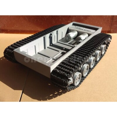 Finished 3D Printing Tracked Tank Chassis 6V 370 Reduction Motor Intelligent DIY