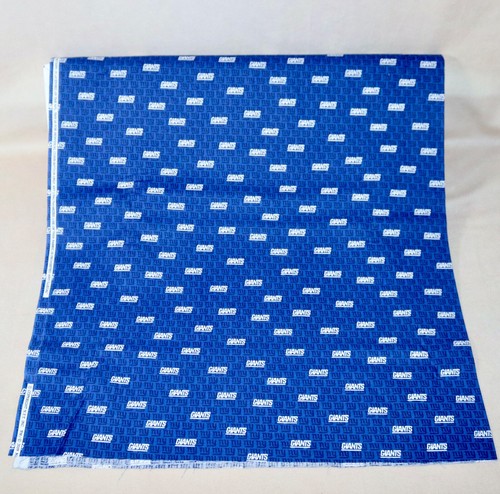New York Giants ~ Mini Logo Pattern NFL Cotton Fabric 1/4 Yard 9” X 44” New - Picture 9 of 21