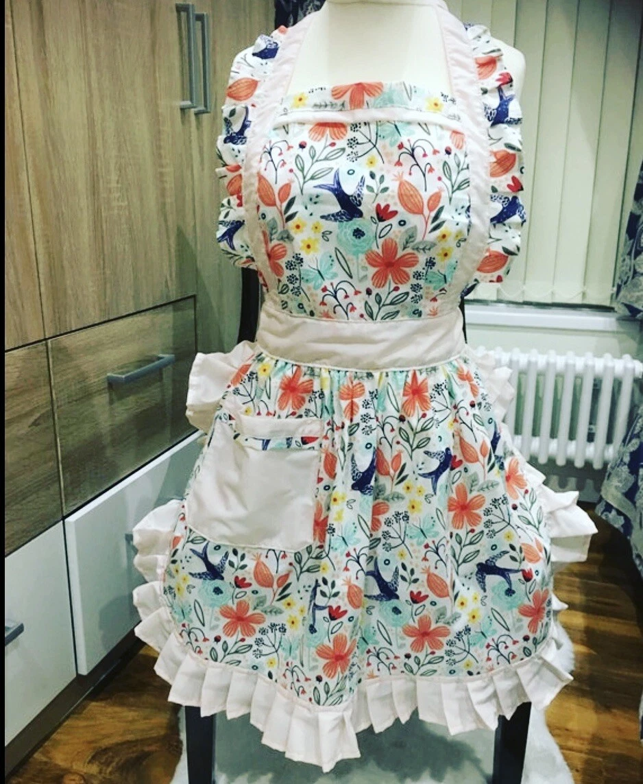 Birds & Flower High Quality Retro Style Shabby Chic Vintage 50s 60s Full  Aprons! | eBay