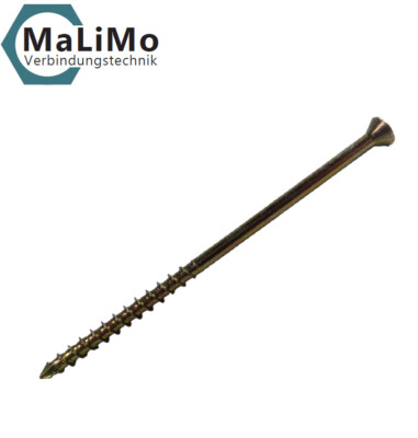 MaLiMo Holzbauschrauben Konstruktionsschrauben Senkkopf 8 mm TX40 gelb verzinkt