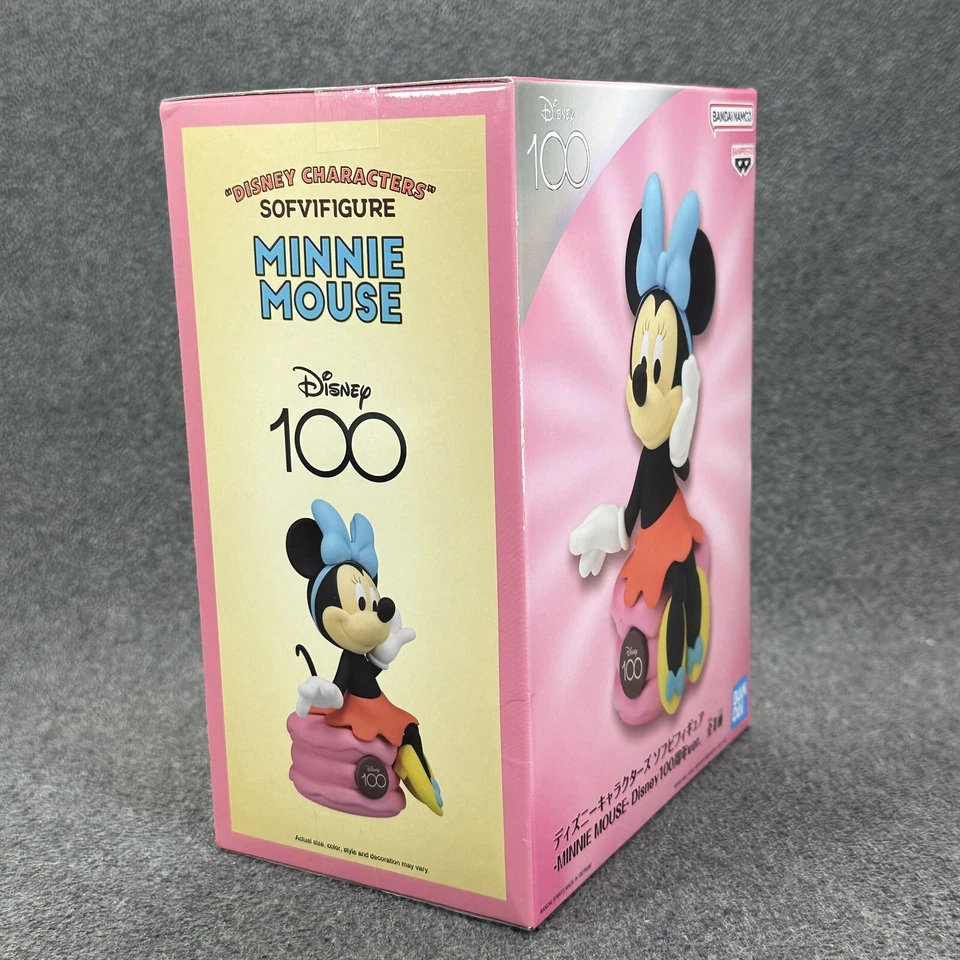 Banpresto Personajes Disney Sofubi Minnie Mouse Disney 100º 4" Figura BanDai Foto 3 de 4