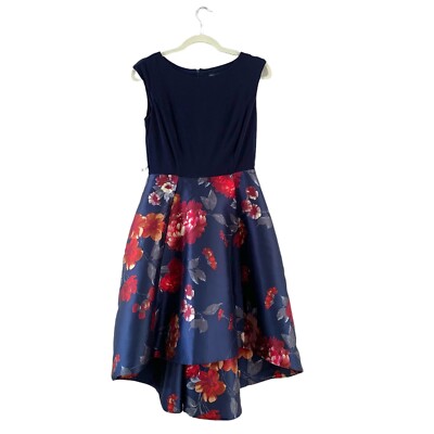 Alexa B Nites Women's Dress Size Black Pink Floral Sleeveless