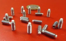 Kmac 18-8 Stainless Steel Set Screws, Nylon Tip, 8-32 x 3/8" Length, 20 Pcs